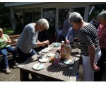 Na afloop is het lekker toeven op het terras.