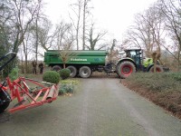 Vroeg in de ochtend starten de werkzaamheden.