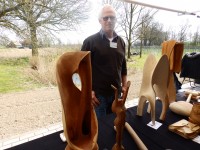 Houten sculpturen van Wim Rutten